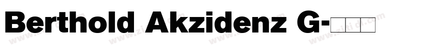 Berthold Akzidenz G字体转换